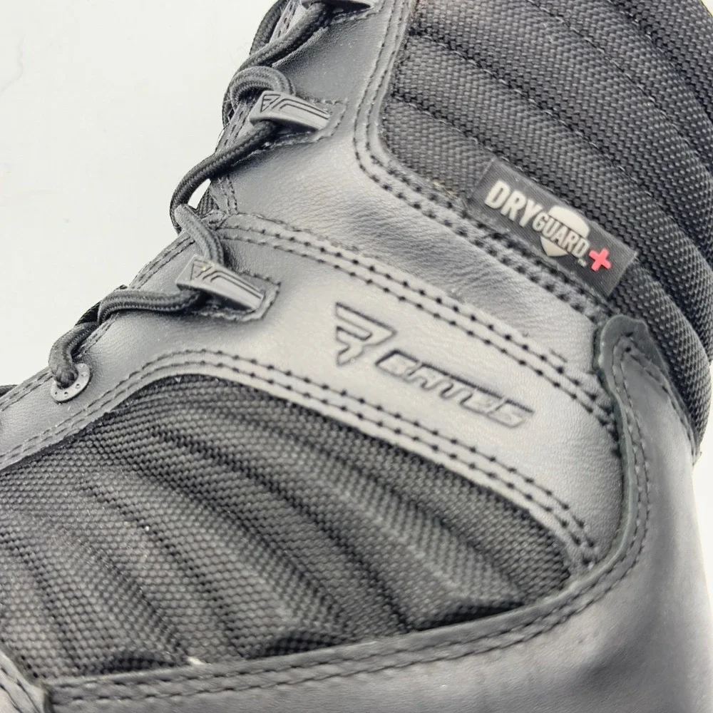 Bates E03982 DryGuard+ Tactical Side Zip Boots Mens 8.5 Black Waterproof EH
